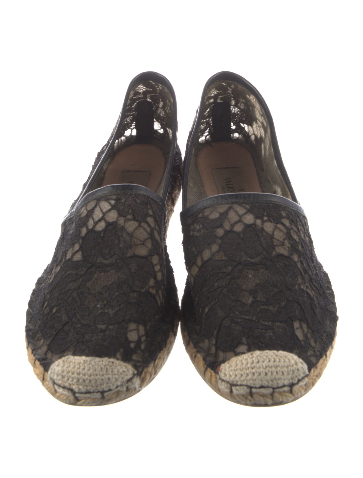 Valentino Lace Lace Pattern Espadrilles